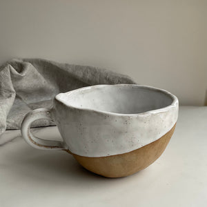 Pinch Pot Cups Grand | White Speckle