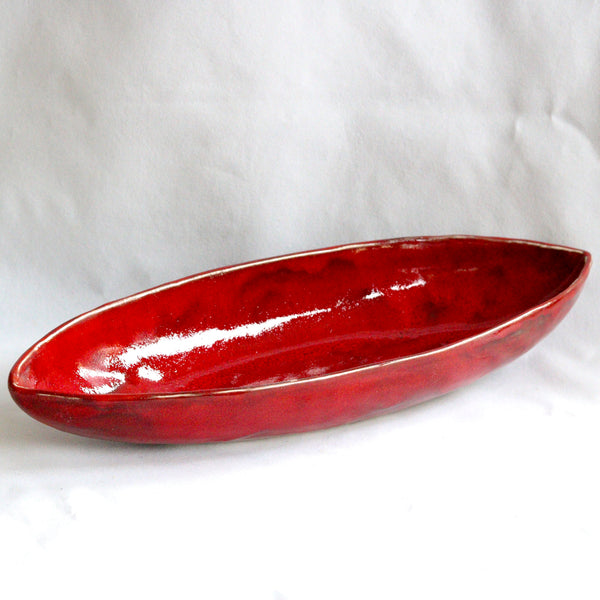 Long Serving Dish | Red Glaze